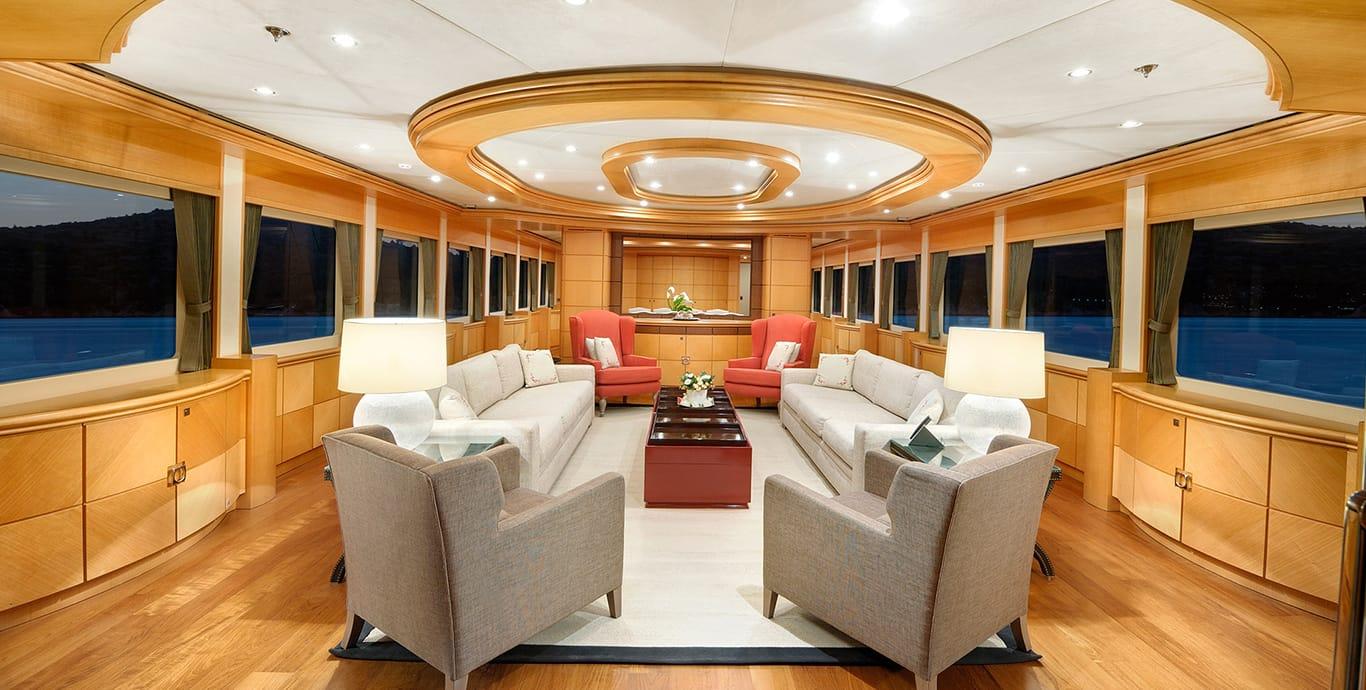 Aboard GOLDEN HORN a 135ft (41.4m) luxury motor yacht , built by DERELI YACHTS in 2008