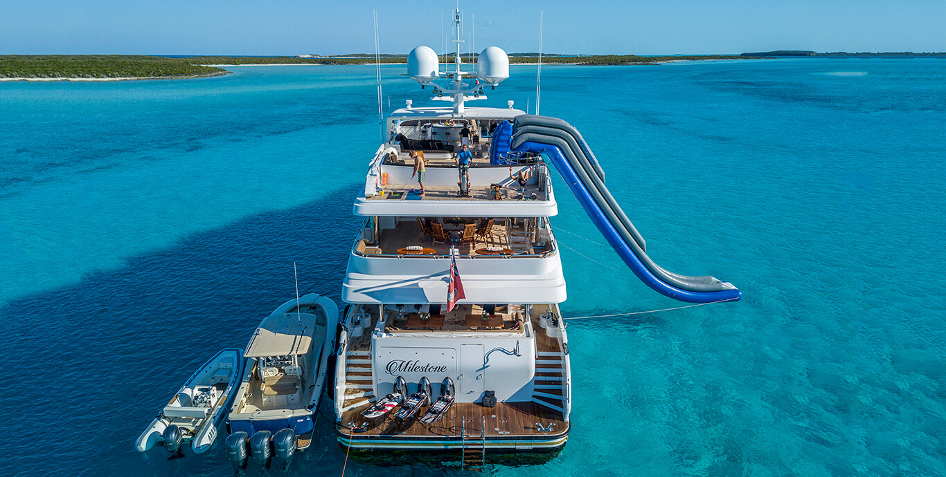 Aboard MILESTONE a 146ft (44.5m) luxury motor yacht , built by CHRISTENSEN in 2008