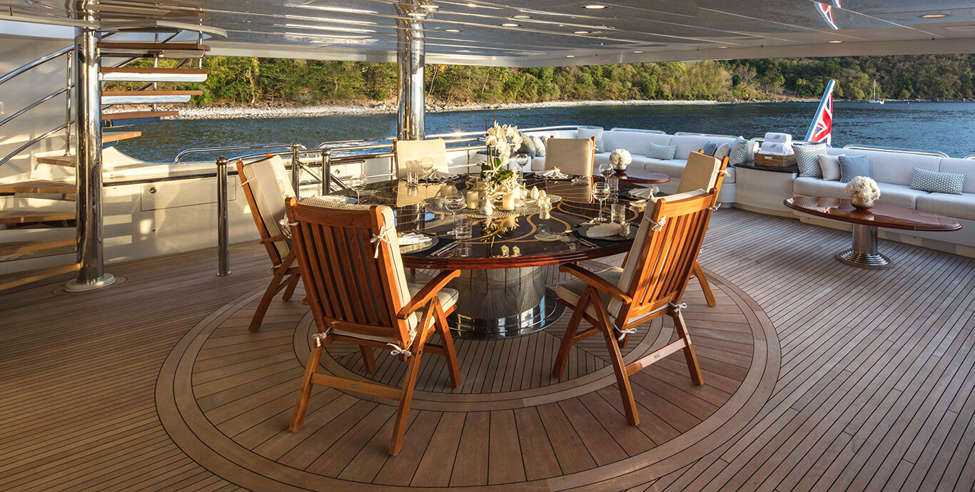 Aboard MILESTONE a 146ft (44.5m) luxury motor yacht , built by CHRISTENSEN in 2008
