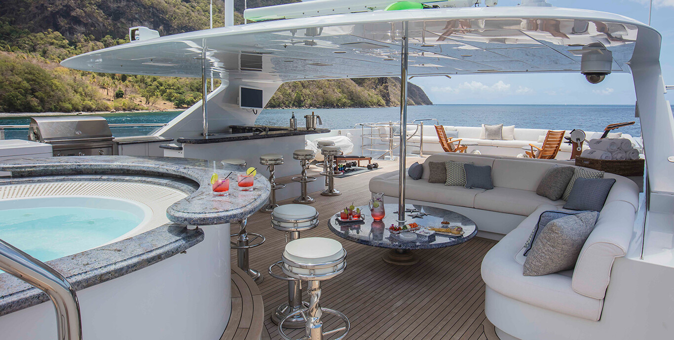 Aboard MILESTONE a 146ft (44.5m) luxury motor yacht , built by CHRISTENSEN in 2008