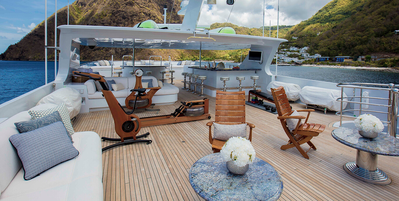 Aboard MILESTONE a 146ft (44.5m) luxury motor yacht , built by CHRISTENSEN in 2008
