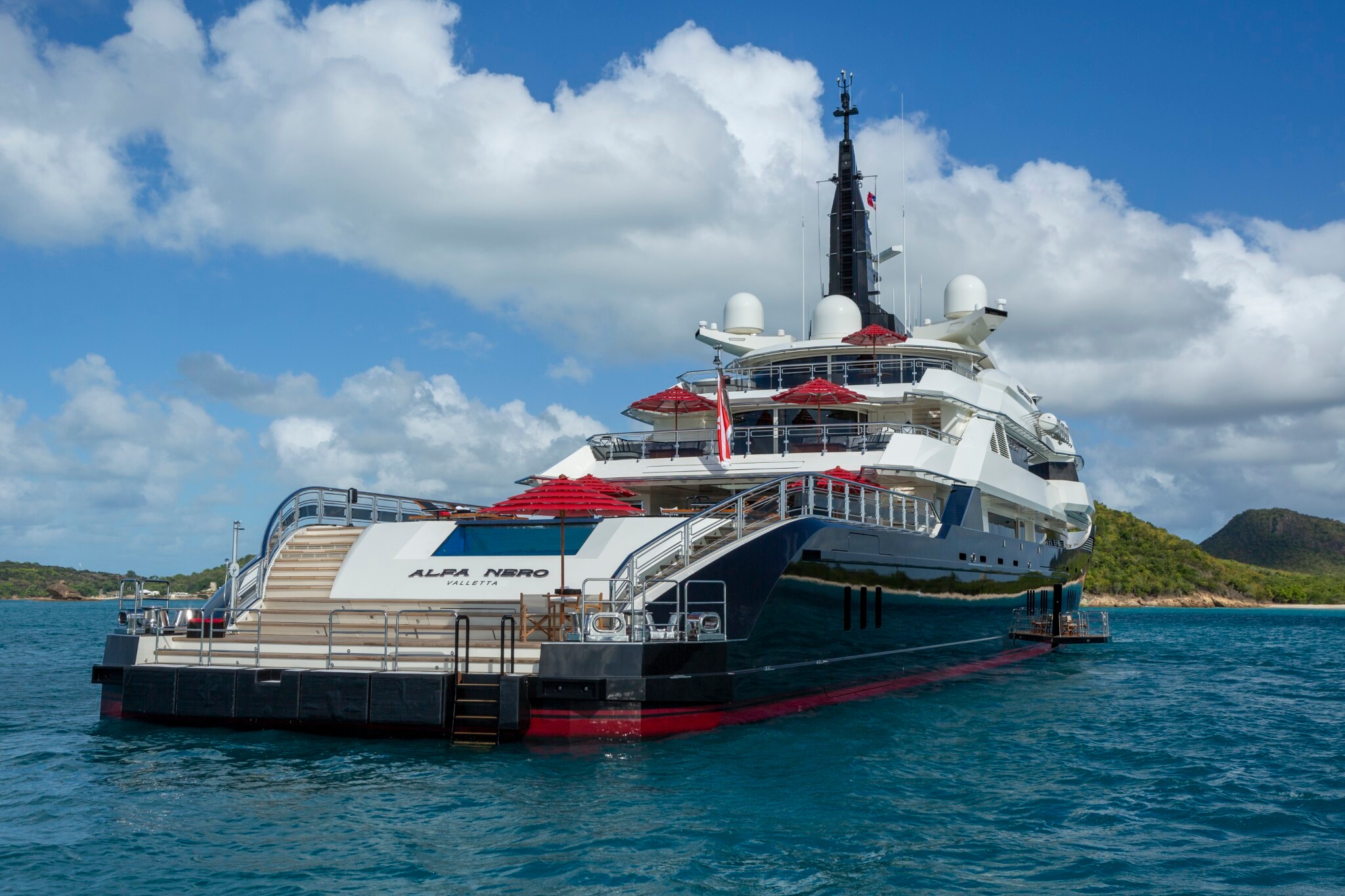 ALFA NERO motor yacht by Fraser Yachts, built by OCEANCO