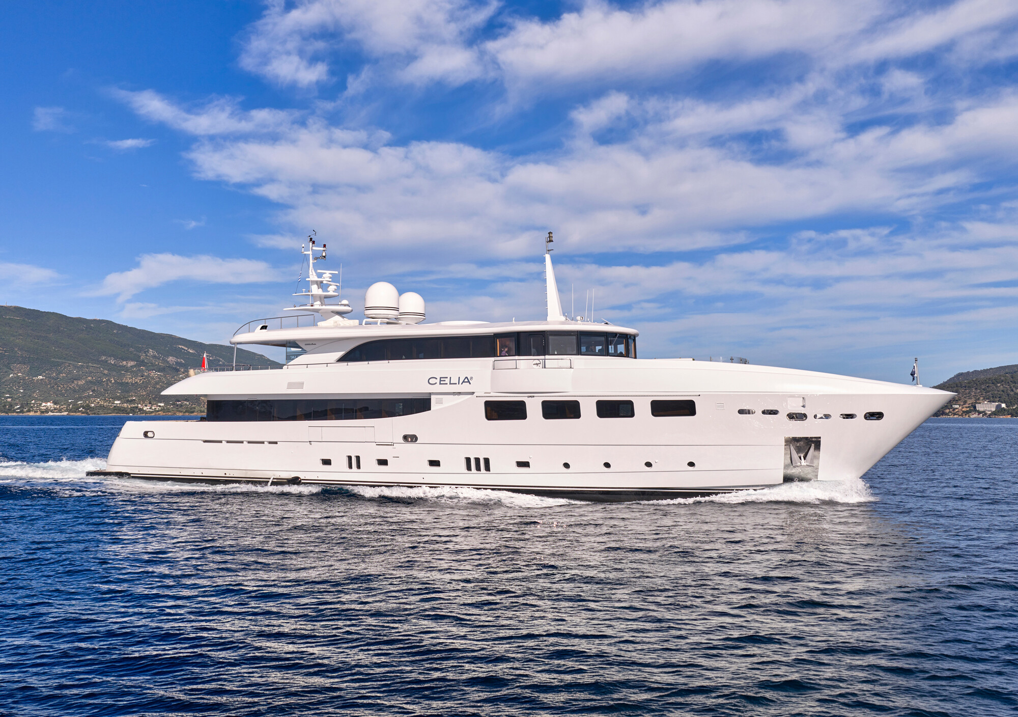 CELIA P motor yacht for Charter by Fraser Yachts, built by MONDOMARINE