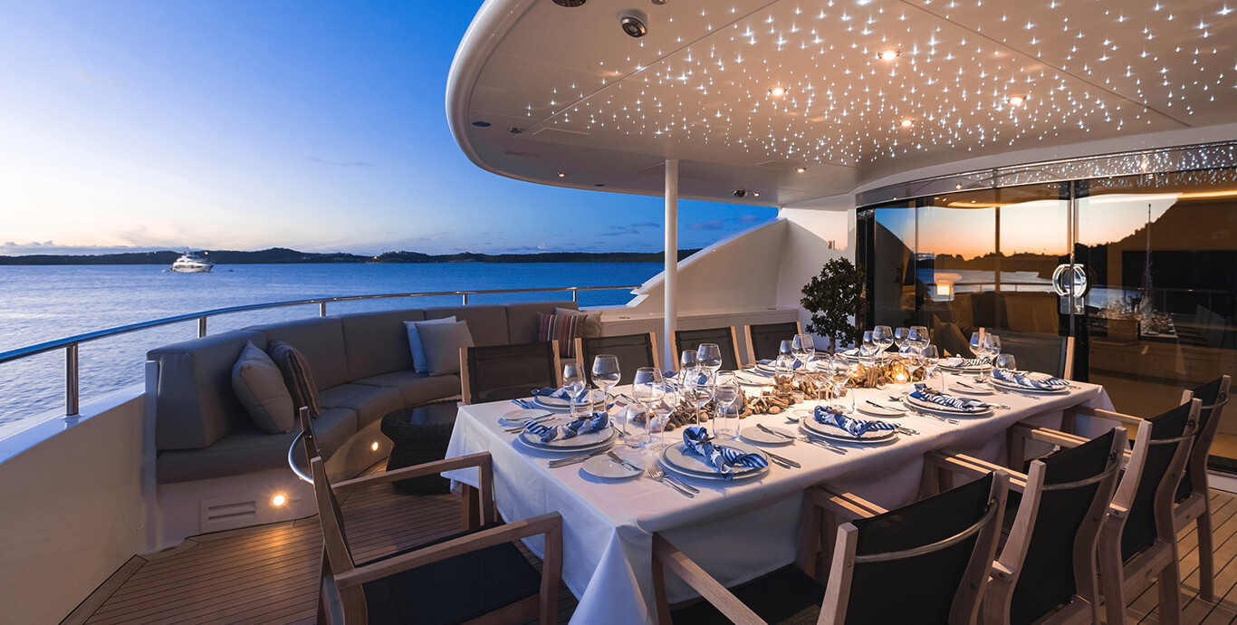 Aboard G3 a 144ft (44m) luxury motor yacht , built by HEESEN in 2008