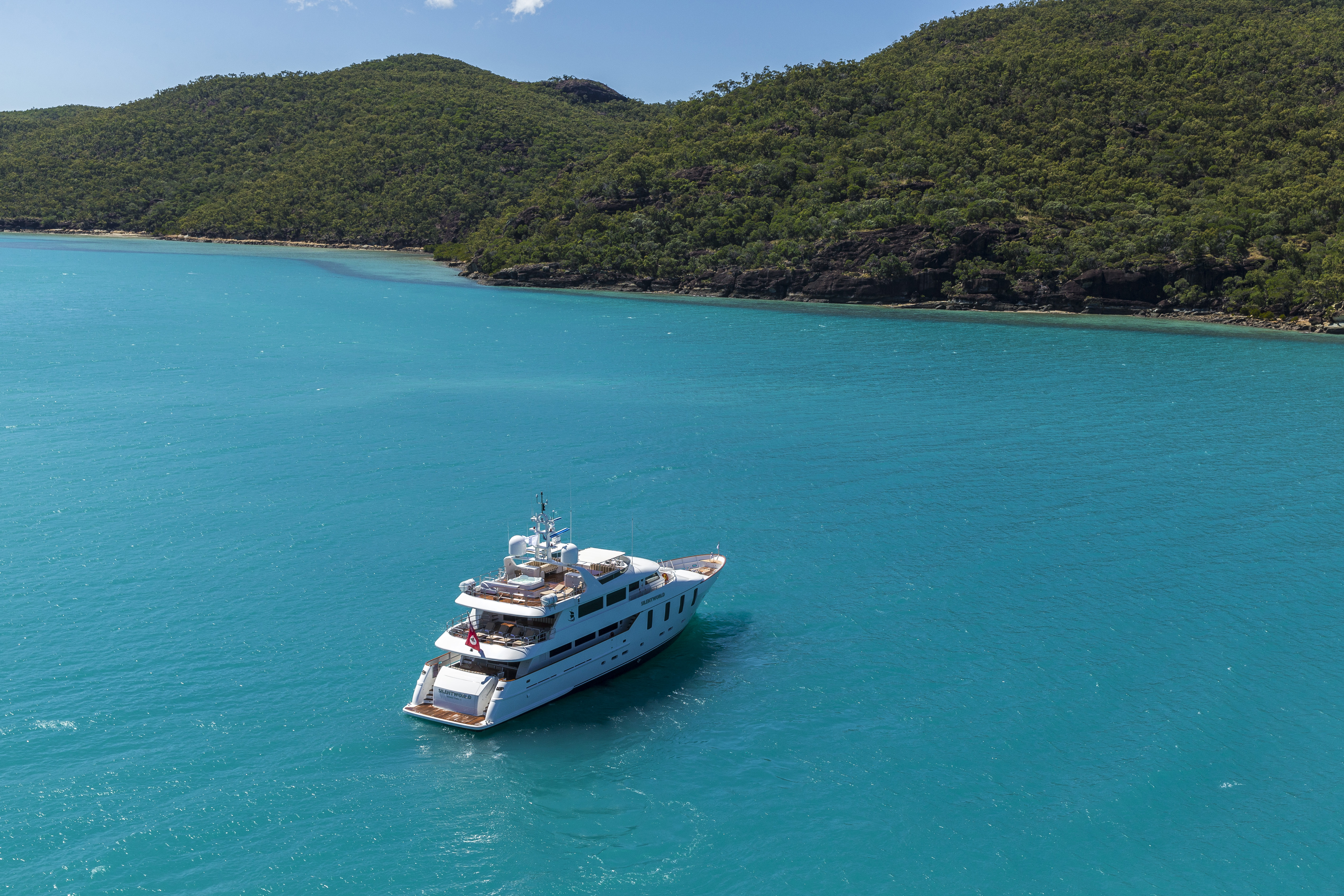 Aboard SILENTWORLD a 131ft (40m) luxury motor yacht , built by ASTILLEROS M. CIES in 2006