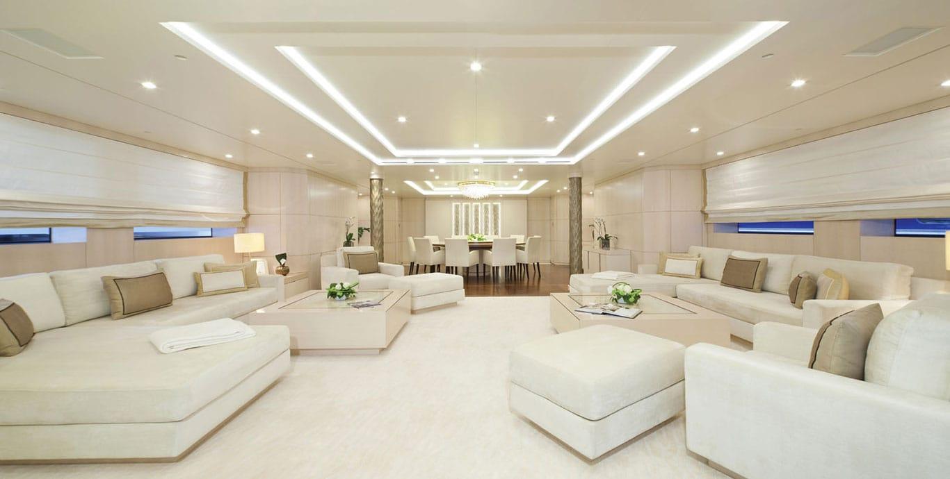 Aboard ROMA a 202ft (61.8m) luxury motor yacht , built by VSY in 2010