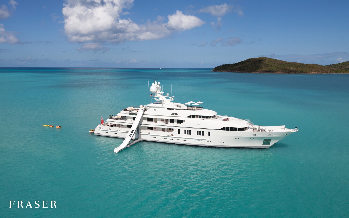 Aboard ROMA a 202ft (61.8m) luxury motor yacht , built by VSY in 2010