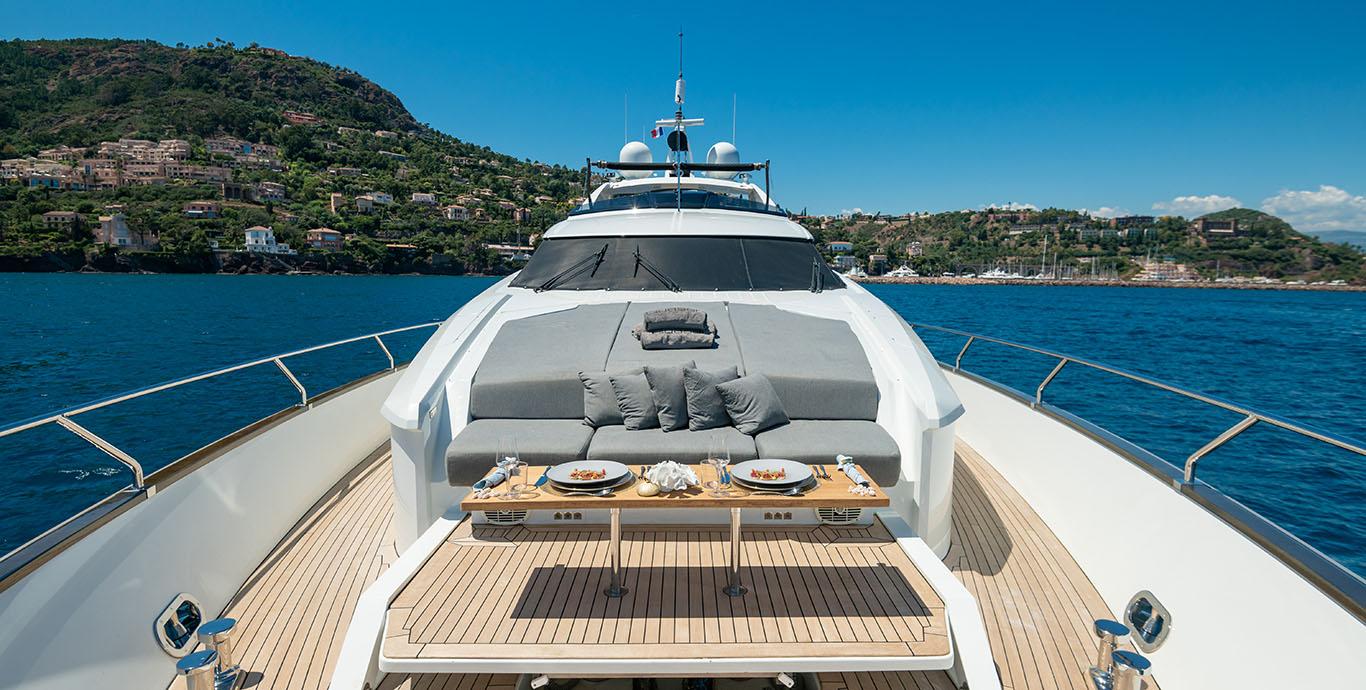 Aboard QUASAR a ft (28.6m) luxury motor yacht , built by PERI YACHTS in 2009