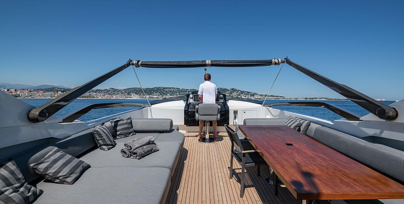 Aboard QUASAR a ft (28.6m) luxury motor yacht , built by PERI YACHTS in 2009