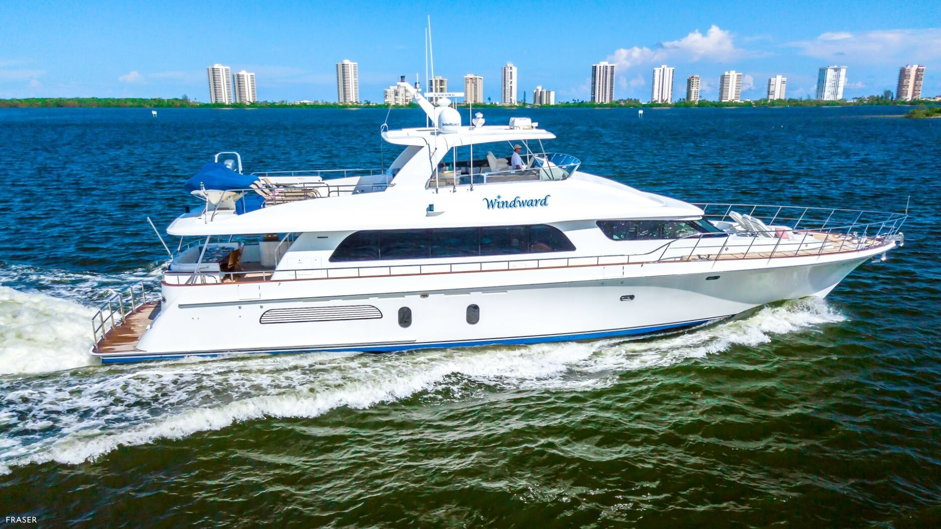 WINDWARD motor yacht for sale by FRASER, built by Cheoy Lee