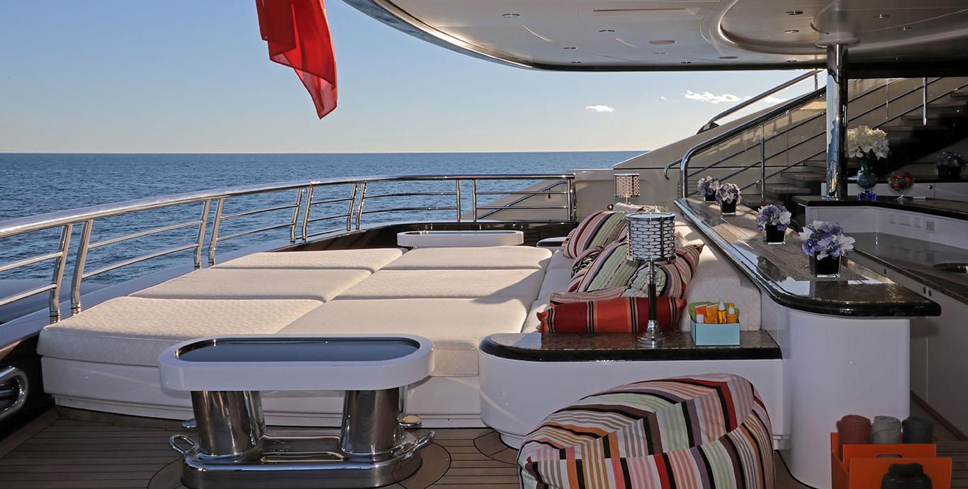 Aboard EYE a 278ft (85m) luxury motor yacht , built by LüRSSEN in 2012