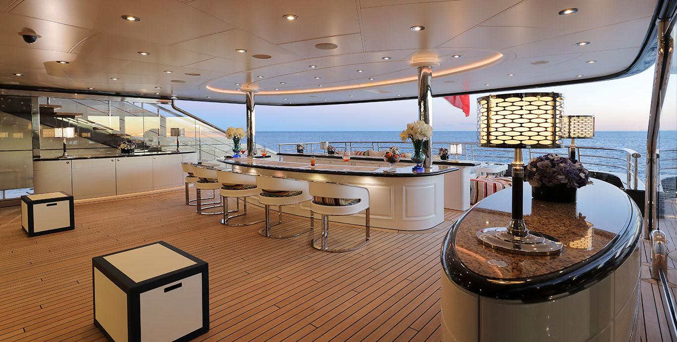 Aboard EYE a 278ft (85m) luxury motor yacht , built by LüRSSEN in 2012
