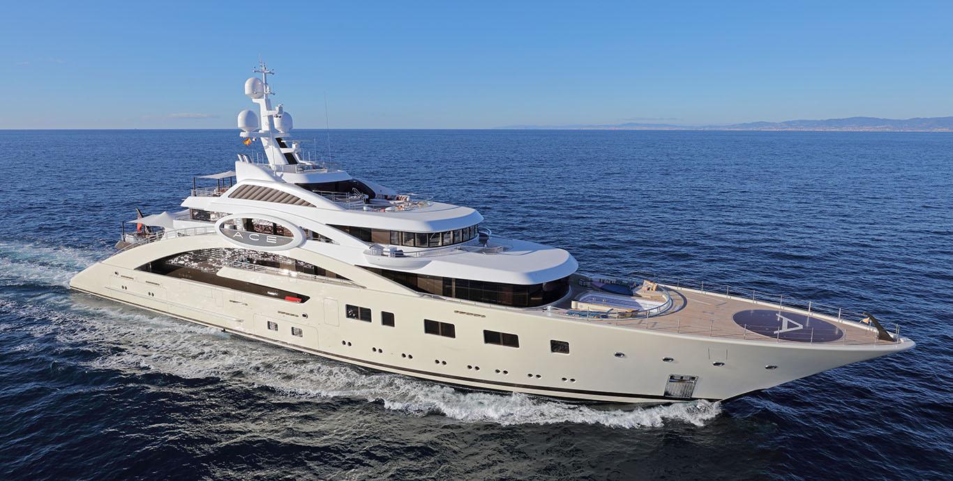 Aboard EYE a 278ft (85m) luxury motor yacht , built by LüRSSEN in 2012