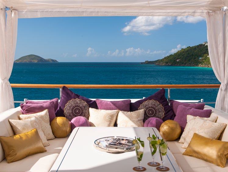 Aboard SOLANDGE a 279ft (85.1m) luxury motor yacht , built by LüRSSEN in 2013