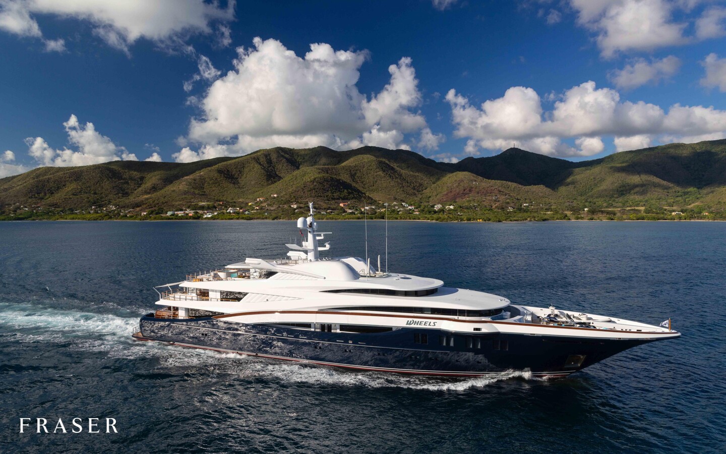 WHEELS motor yacht for Charter by Fraser Yachts, built by OCEANCO