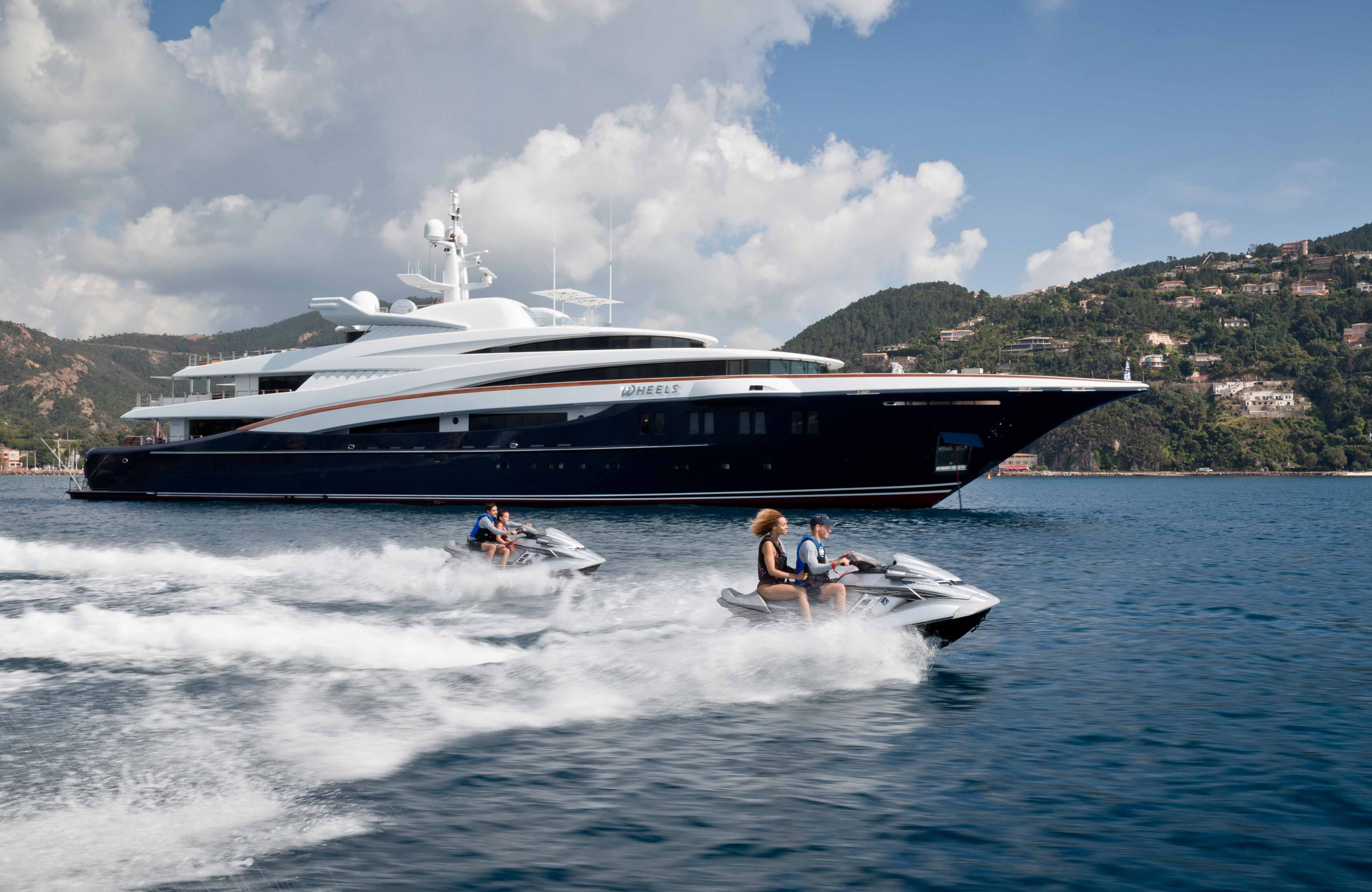 WHEELS motor yacht for Charter by Fraser Yachts, built by OCEANCO