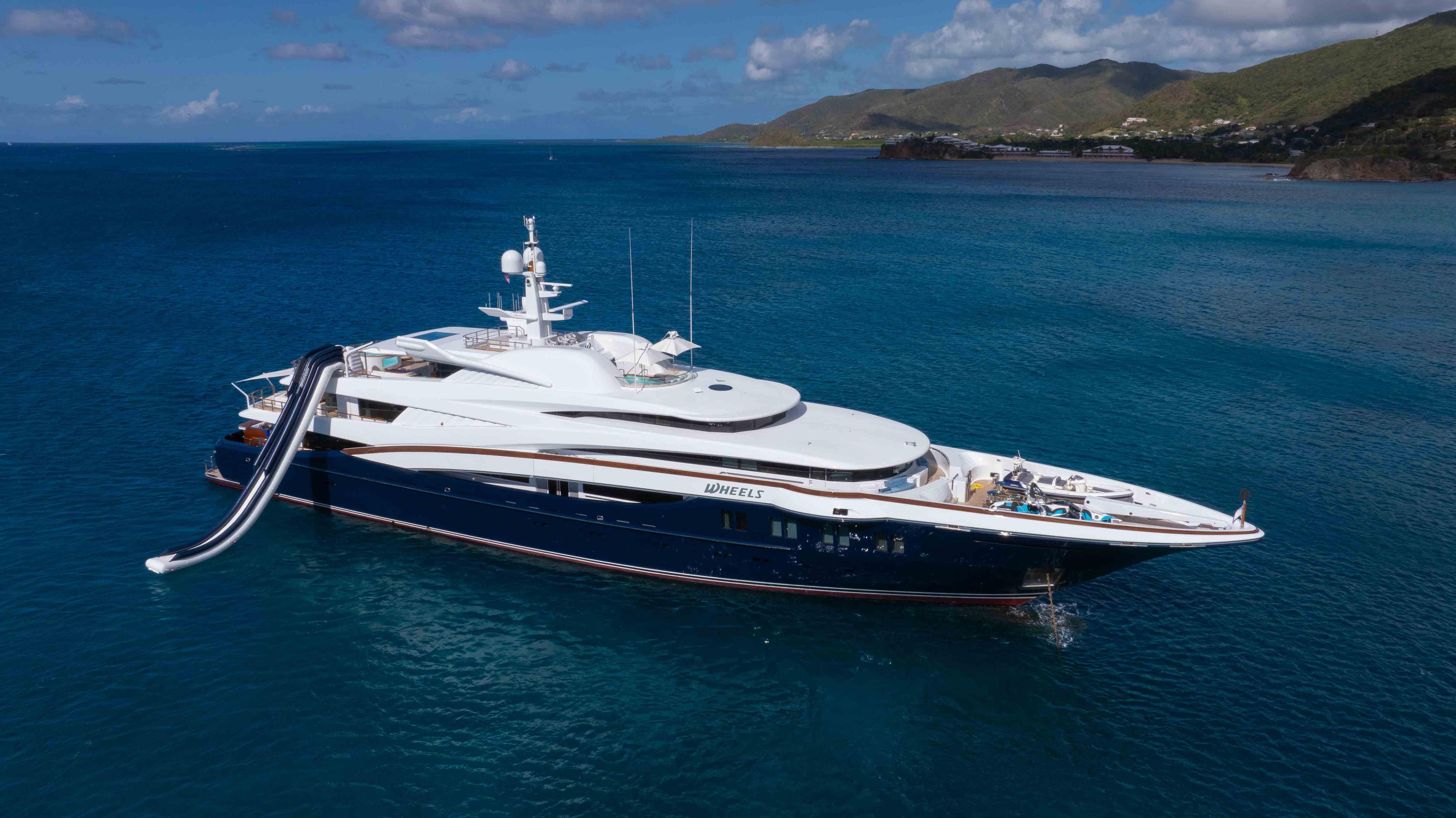 WHEELS motor yacht for Charter by Fraser Yachts, built by OCEANCO