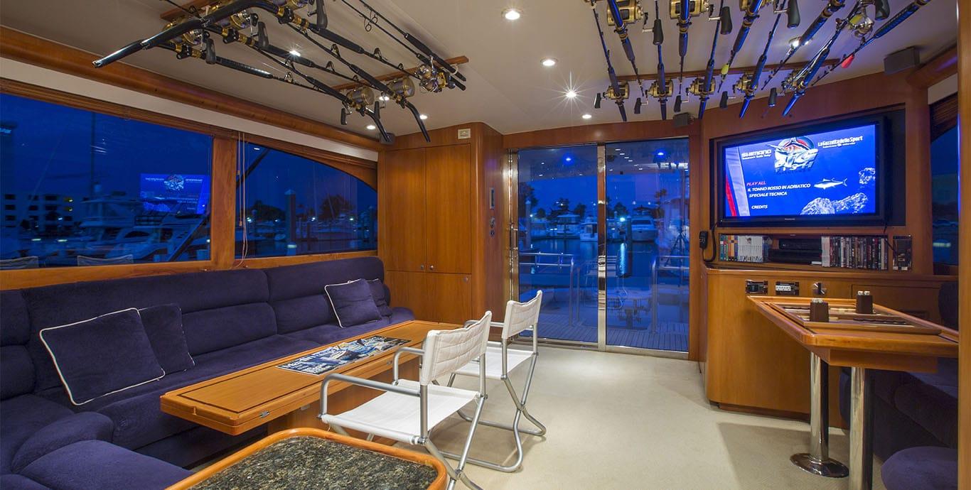Aboard MISS AMERICA a 78ft (23.77m) luxury motor yacht , built by BUDDY DAVIS in 2000