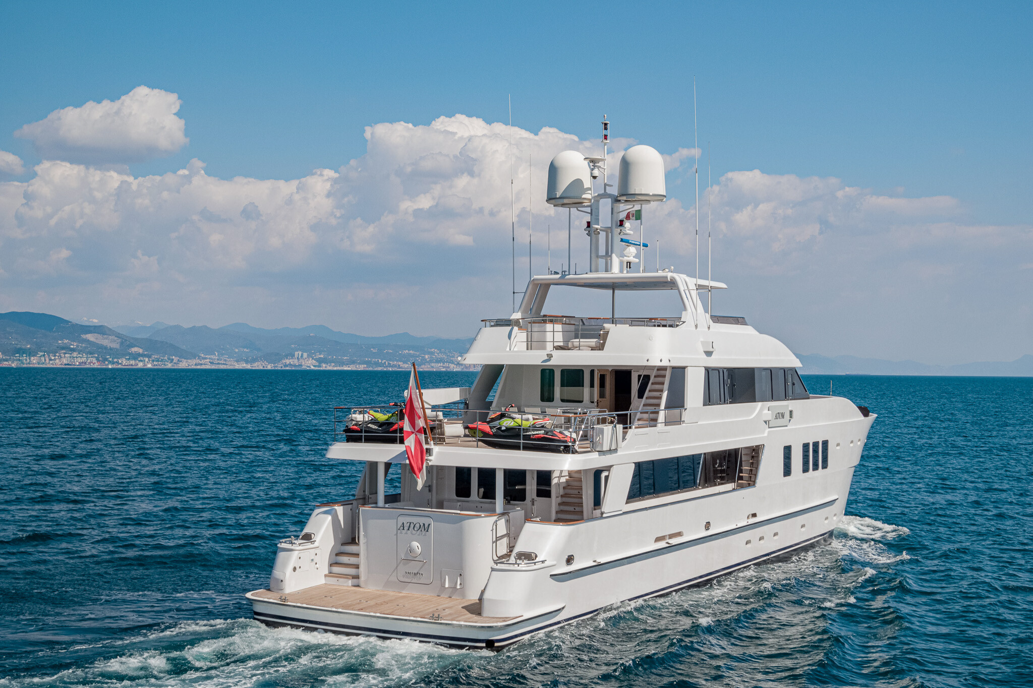 Aboard ATOM a 111ft (33.83m) luxury motor yacht for Sale & Charter available with Fraser Yachts, built by INACE in 2007