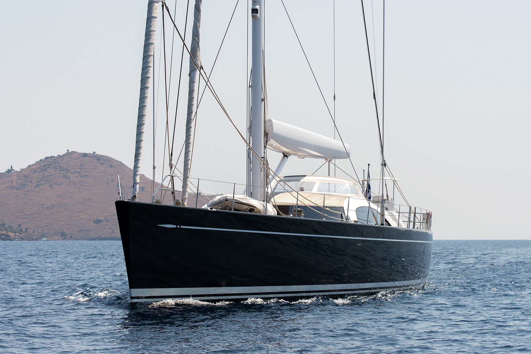 Aboard ARISTARCHOS a 131ft (40m) luxury sailing yacht for Sale & Charter available with Fraser Yachts, built by NAUTOR’S SWAN in 2006