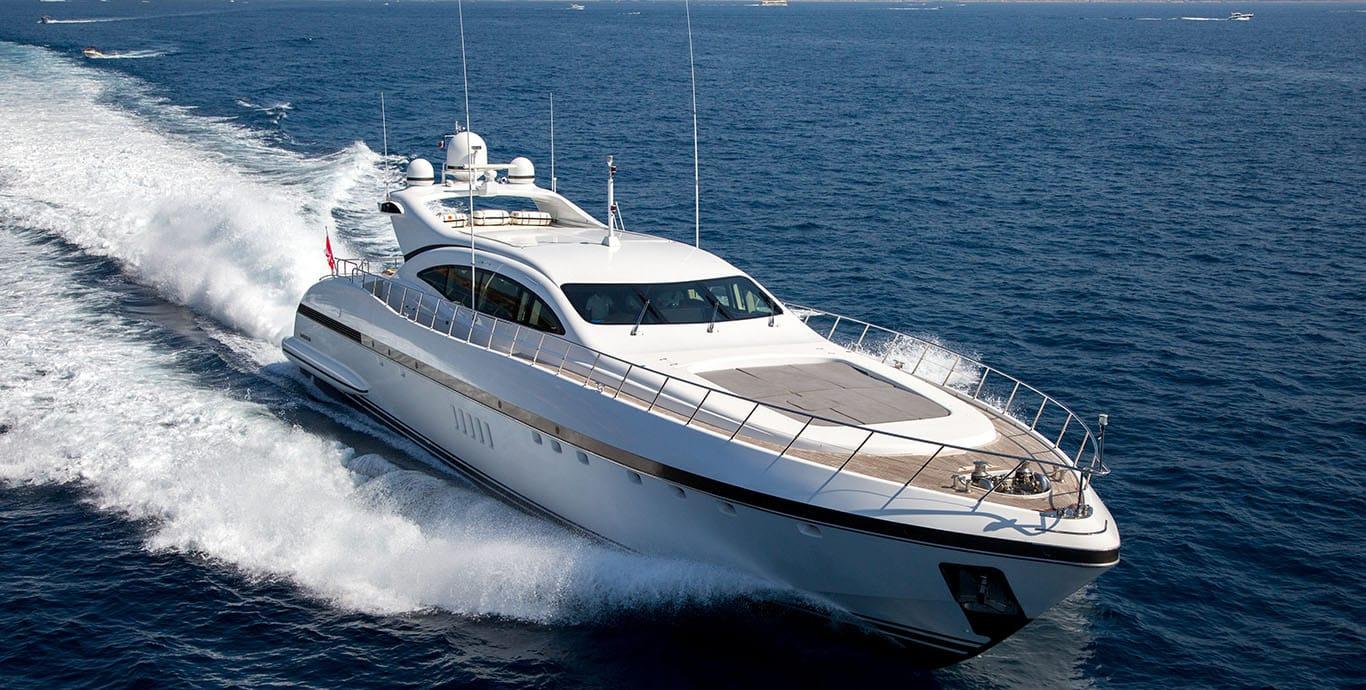 Aboard HERCULES I a 108ft (32.92m) luxury motor yacht , built by OVERMARINE in 2007