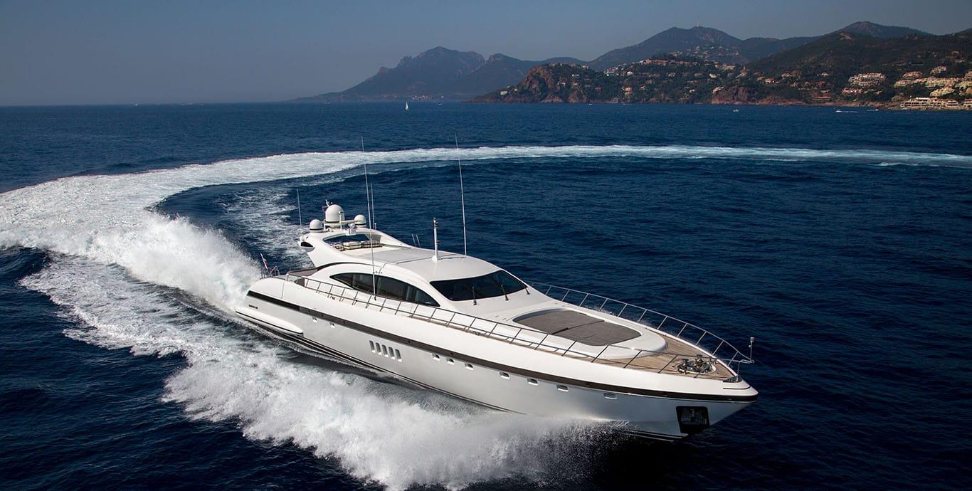 Aboard HERCULES I a 108ft (32.92m) luxury motor yacht , built by OVERMARINE in 2007