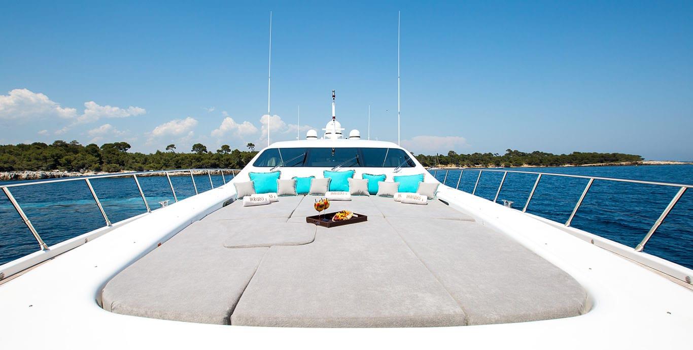 Aboard HERCULES I a 108ft (32.92m) luxury motor yacht , built by OVERMARINE in 2007