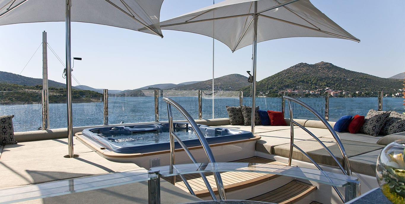 Aboard MARY-JEAN II a 202ft (61.7m) luxury motor yacht , built by ISA in 2010
