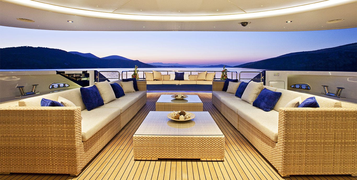 Aboard MARY-JEAN II a 202ft (61.7m) luxury motor yacht , built by ISA in 2010