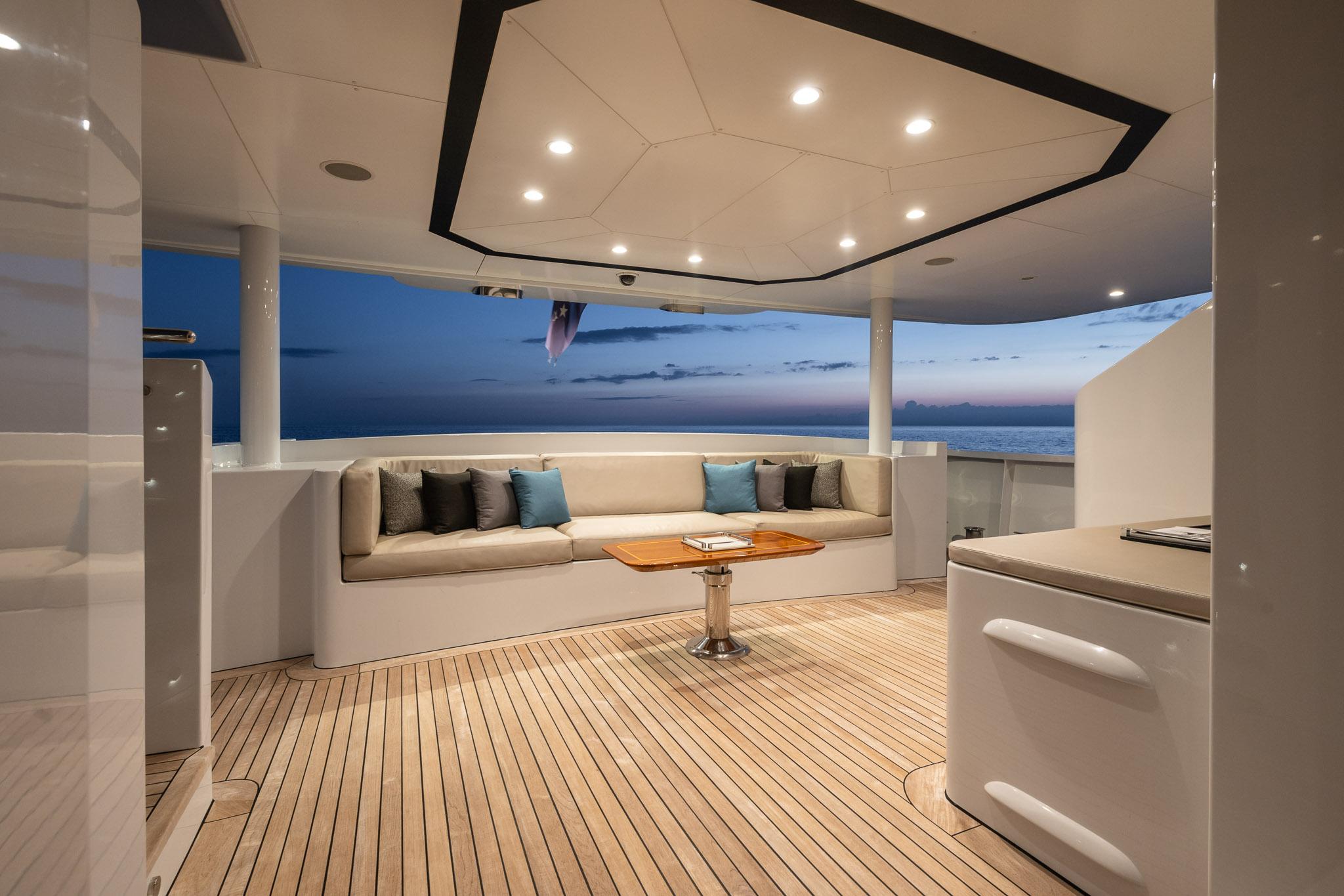Aboard FAR FAR AWAY a 152ft (46.58m) luxury motor yacht , built by INACE in 2012