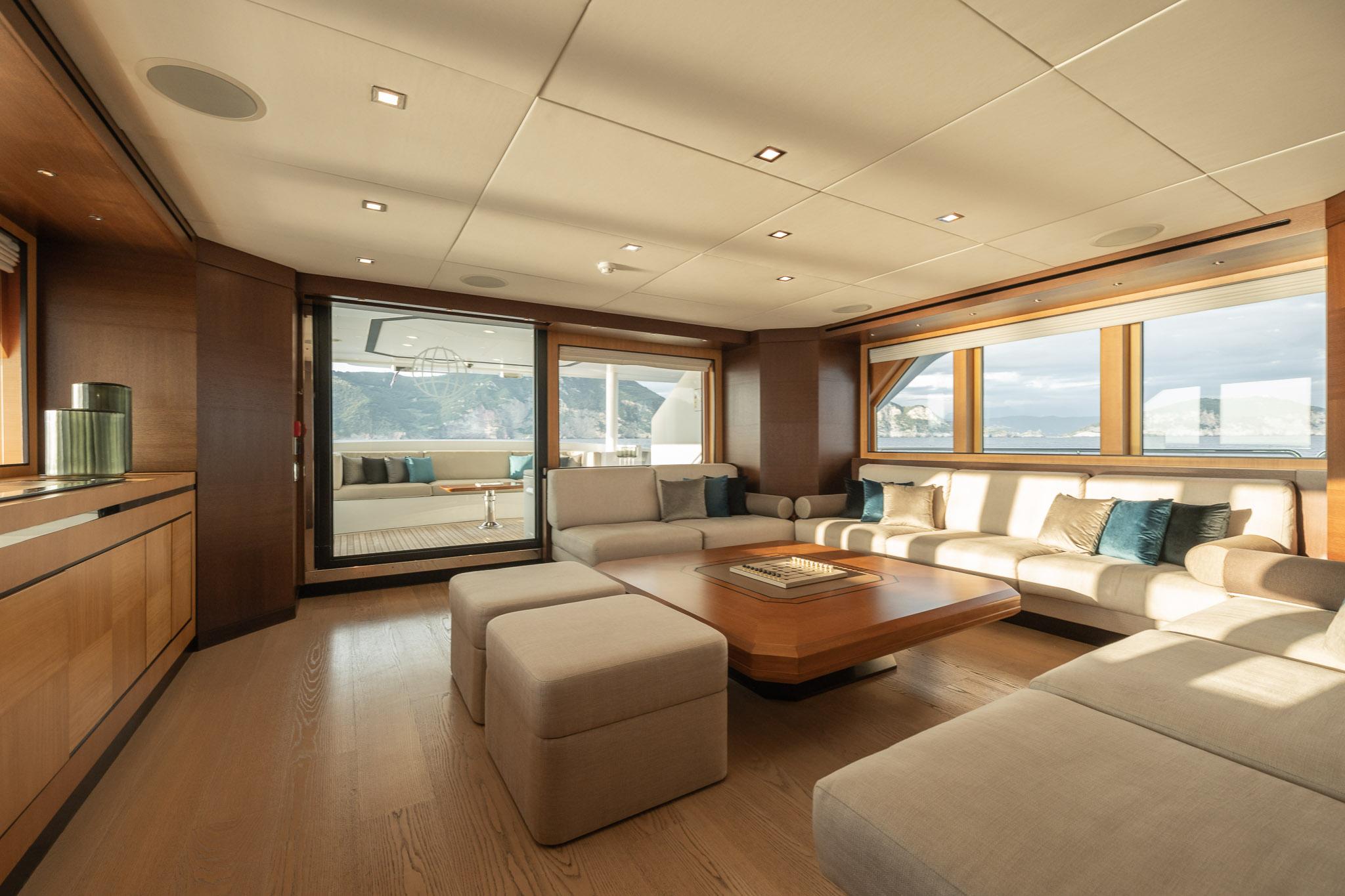 Aboard FAR FAR AWAY a 152ft (46.58m) luxury motor yacht , built by INACE in 2012
