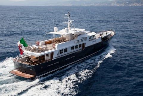 Aboard PERSUADER a 108ft (33m) luxury motor yacht , built by OCEA in 2007