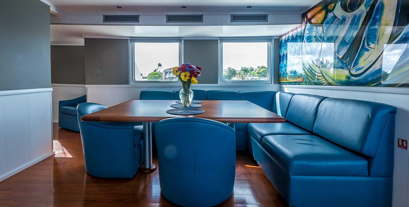 Aboard CARE BEAR a 95ft (28.96m) luxury motor yacht , built by OCEAN VOYAGER in 2013