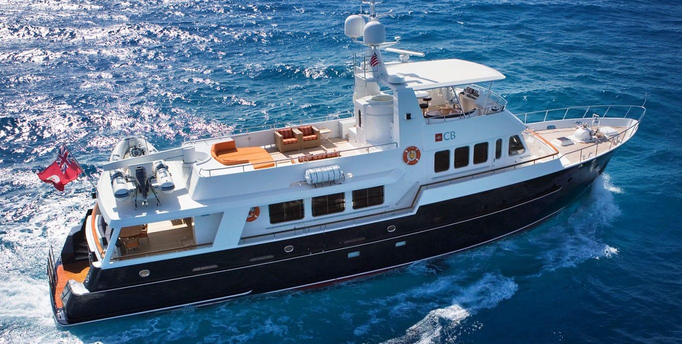 Aboard COMMERCIAL BREAK a 89ft (27.13m) luxury motor yacht , built by MOONEN SHIPYARD in 2003