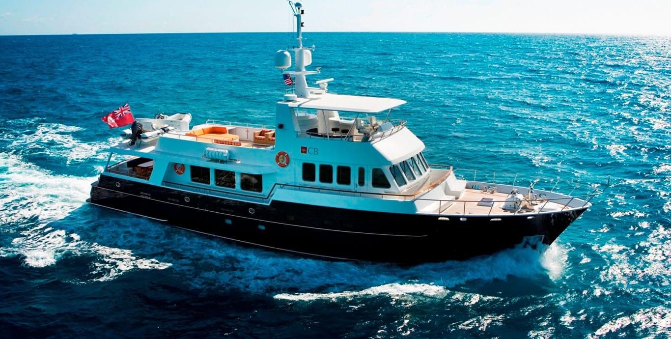 Aboard COMMERCIAL BREAK a 89ft (27.13m) luxury motor yacht , built by MOONEN SHIPYARD in 2003