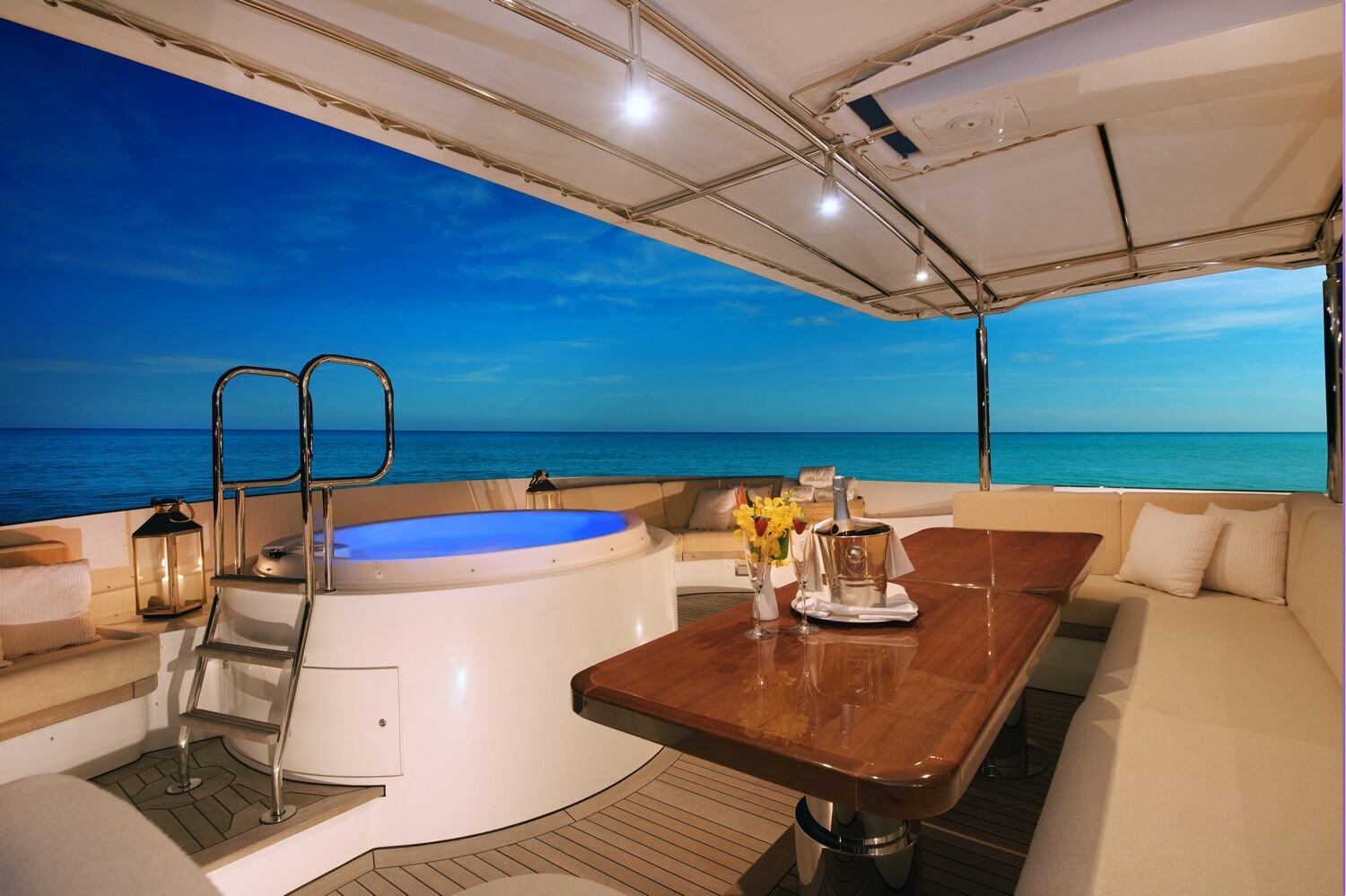 Aboard BELUGA a 113ft (34.7m) luxury motor yacht , built by MOONEN SHIPYARD in 2006