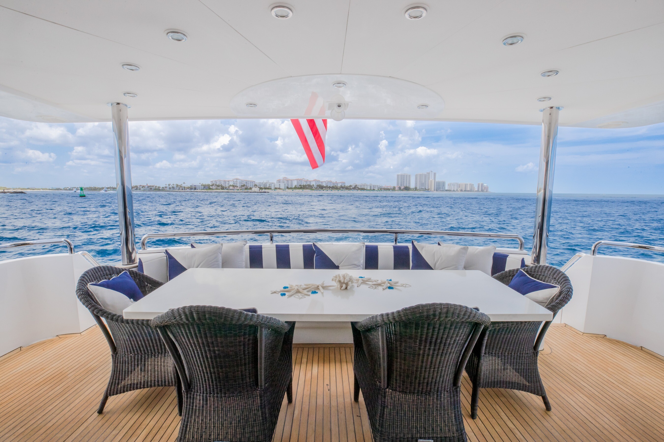 Aboard BAD DADDY a 94ft (28.67m) luxury motor yacht , built by HORIZON in 2005