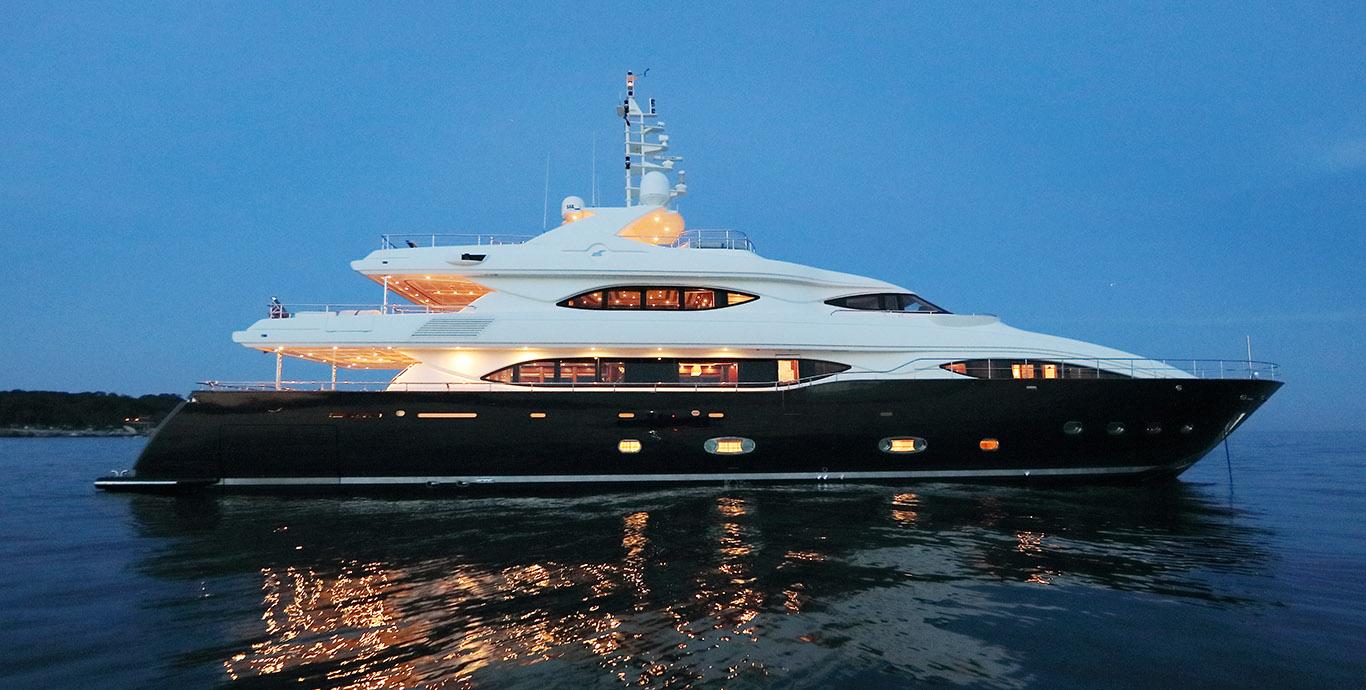 Aboard SIMA a 129ft (39.6m) luxury motor yacht , built by CRN in 2007