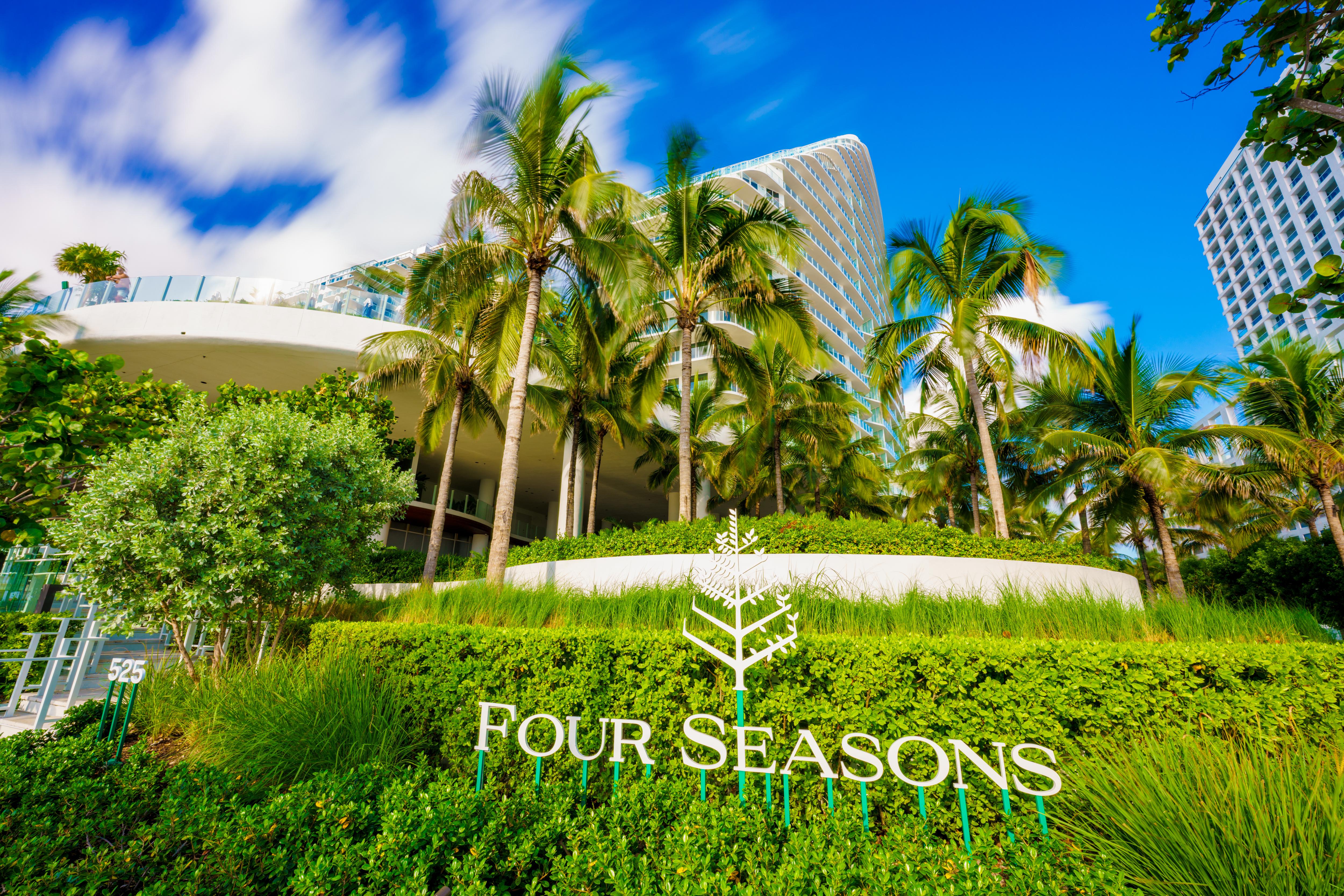 Four Seasons Hotel on Fort Lauderdale Beach, Florida—luxury oceanfront accommodation steps from the marina, ideal for charter guests seeking five-star comfort | Fraser Yachts