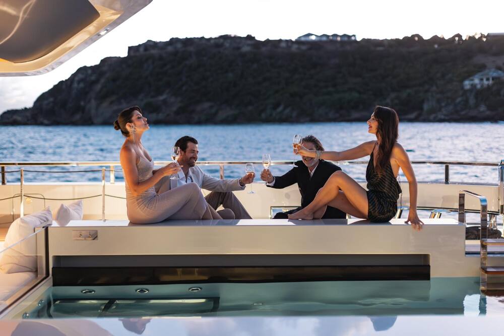 Evening aboard