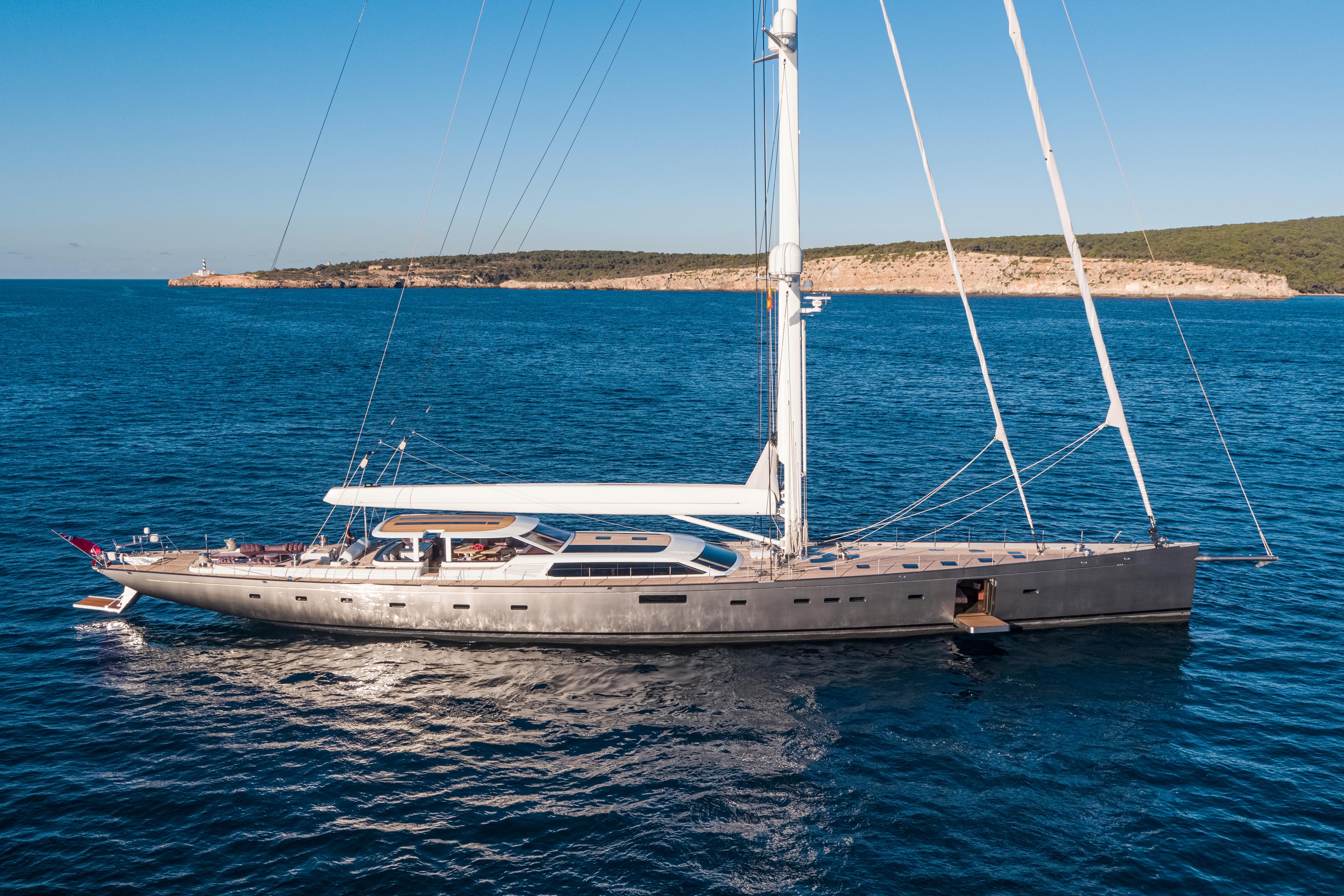 Elegant Baltic Yachts shipyard's PINK GIN VI, showcasing a modern design and exceptional craftsmanship, perfect for luxury sailing experiences. | Baltic Yachts, PINK GIN VI, luxury yacht, modern design, craftsmanship | Fraser Yachts
