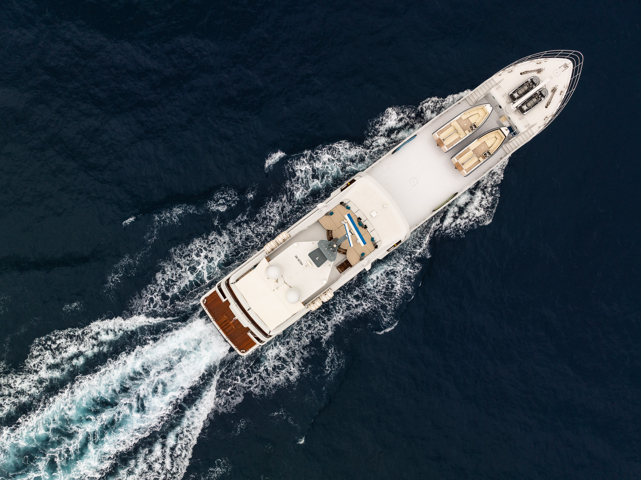 The striking Far Far Away yacht by Inace Shipyard, showcasing its robust hull and luxurious amenities. | Inace, Far Far Away, yacht, luxurious amenities, robust design | Fraser Yachts