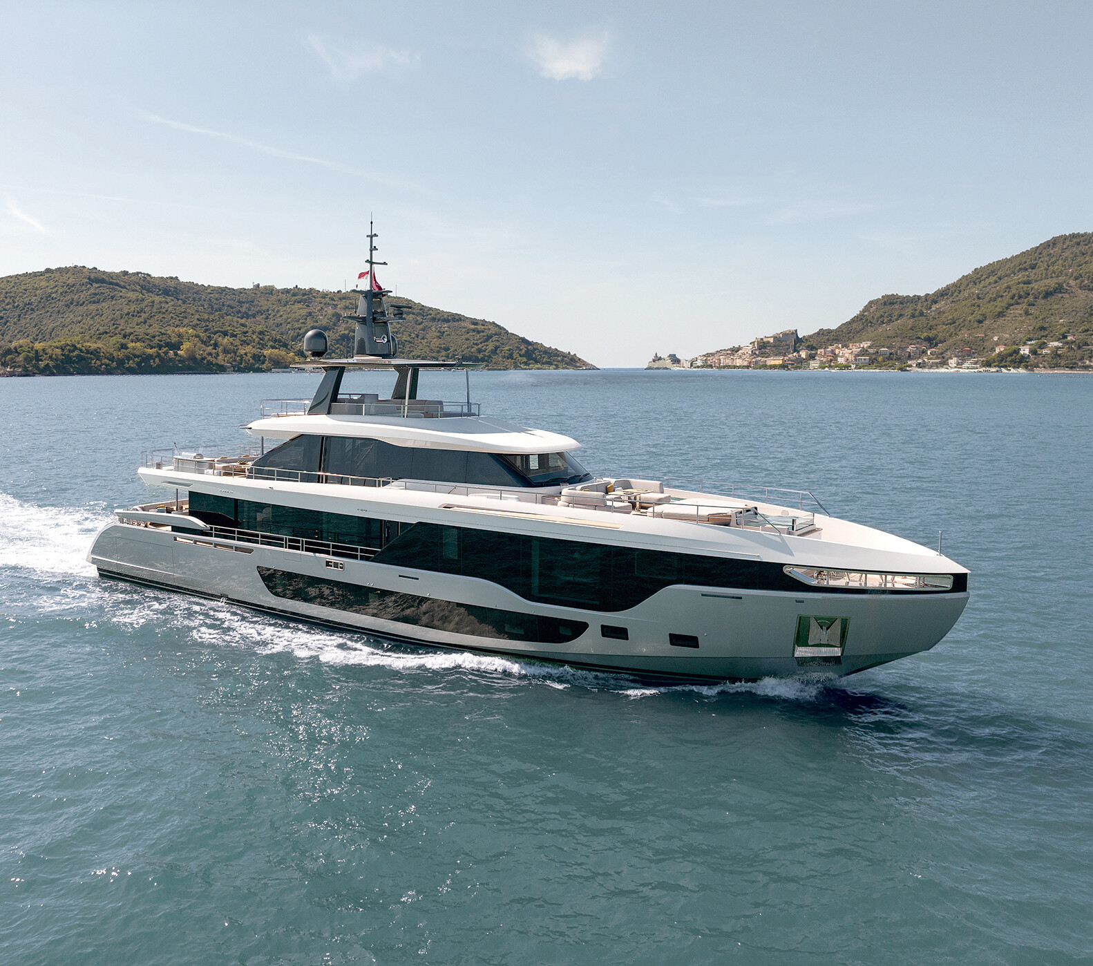 The sleek Azimut G36M yacht at Azimut Shipyard, showcasing innovative design and premium craftsmanship. | Azimut G36M yacht, Azimut Shipyard, luxury yacht, yacht design, shipbuilding | Fraser Yachts