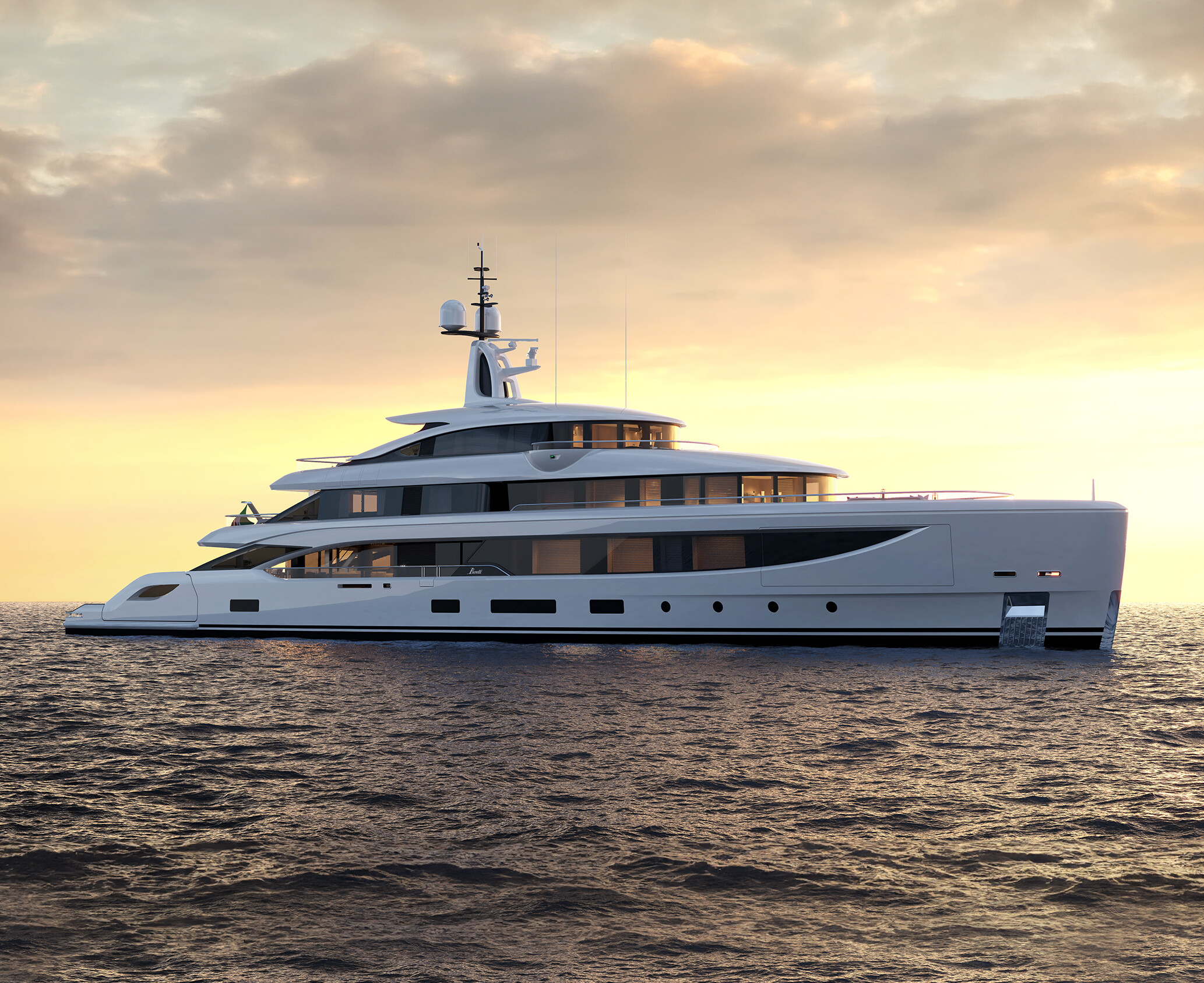 The elegant BNOW yacht at Benetti Shipyard, showcasing luxurious design and exceptional craftsmanship. | BNOW yacht, Benetti Shipyard, luxury yacht, yacht design, shipbuilding, craftsmanship | Fraser Yachts