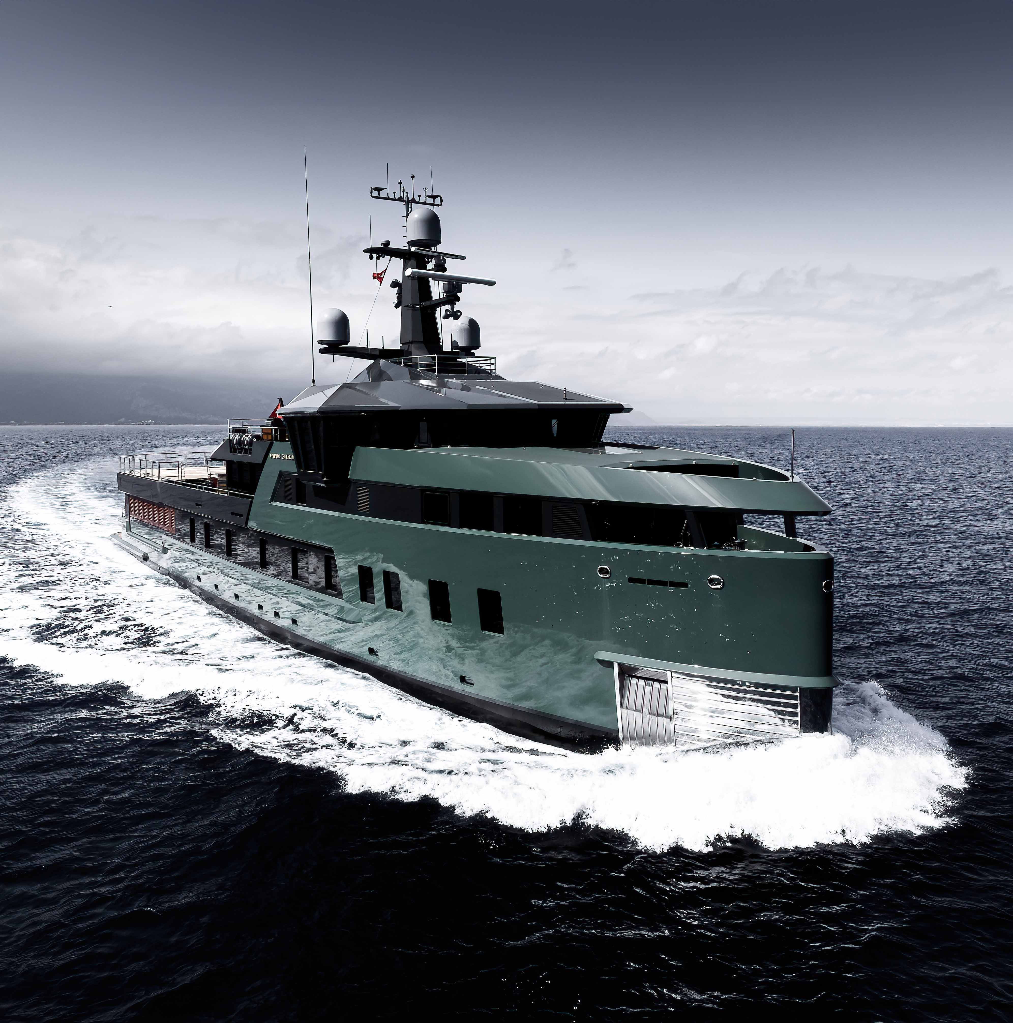 The sleek SX58 yacht at Damen Shipyard, showcasing innovative design and exceptional performance. | SX58 yacht, Damen Shipyard, luxury yacht, yacht design, shipbuilding, performance | Fraser Yachts