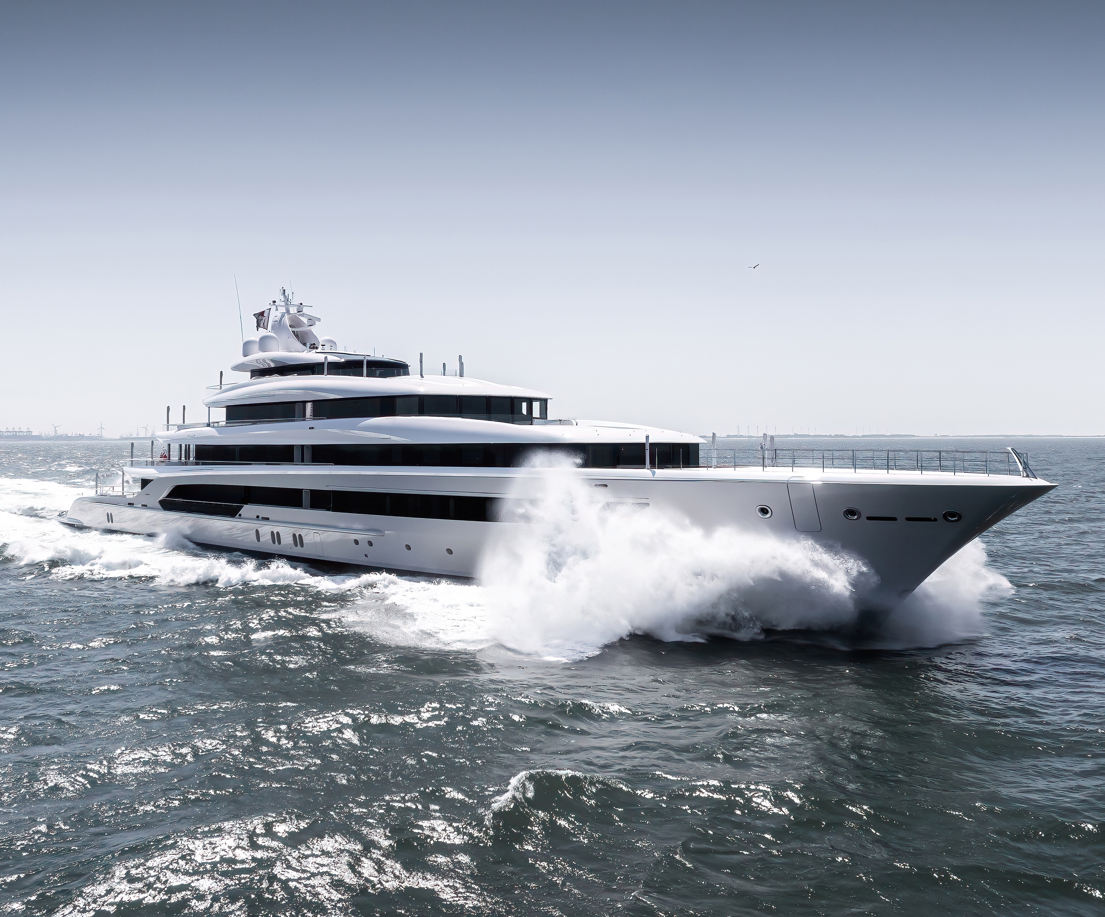 The exceptional Project H yacht at Oceanco Shipyard, showcasing a striking design and unparalleled luxury. | Project H yacht, Oceanco Shipyard, luxury yacht, yacht design, shipbuilding, striking design | Fraser Yachts