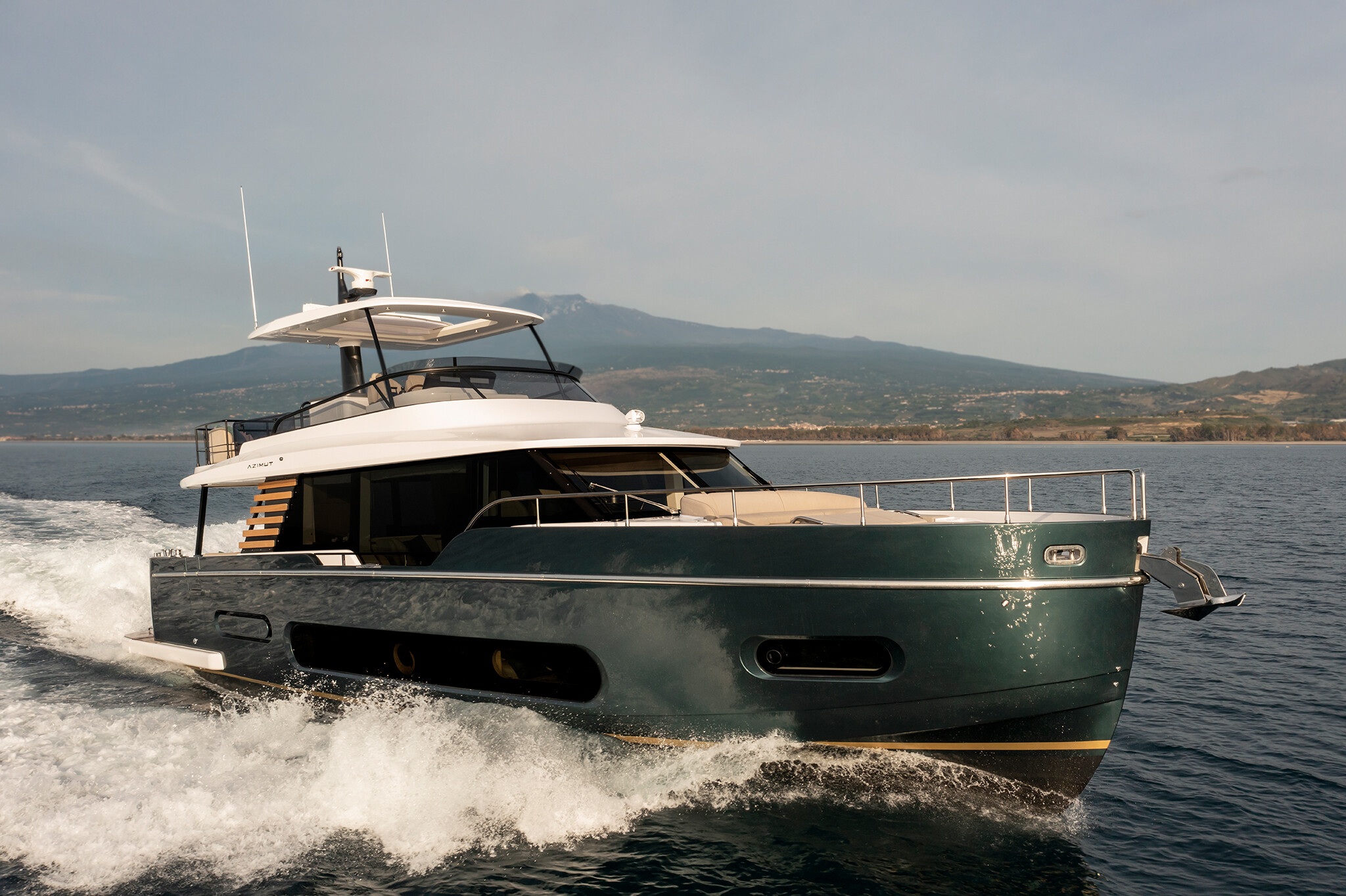 Azimut M60 yacht showcasing its sleek design and luxurious amenities, perfect for stylish cruising and unforgettable adventures on the water. | Azimut M60, luxury yacht, sleek design, cruising, amenities | Fraser Yachts