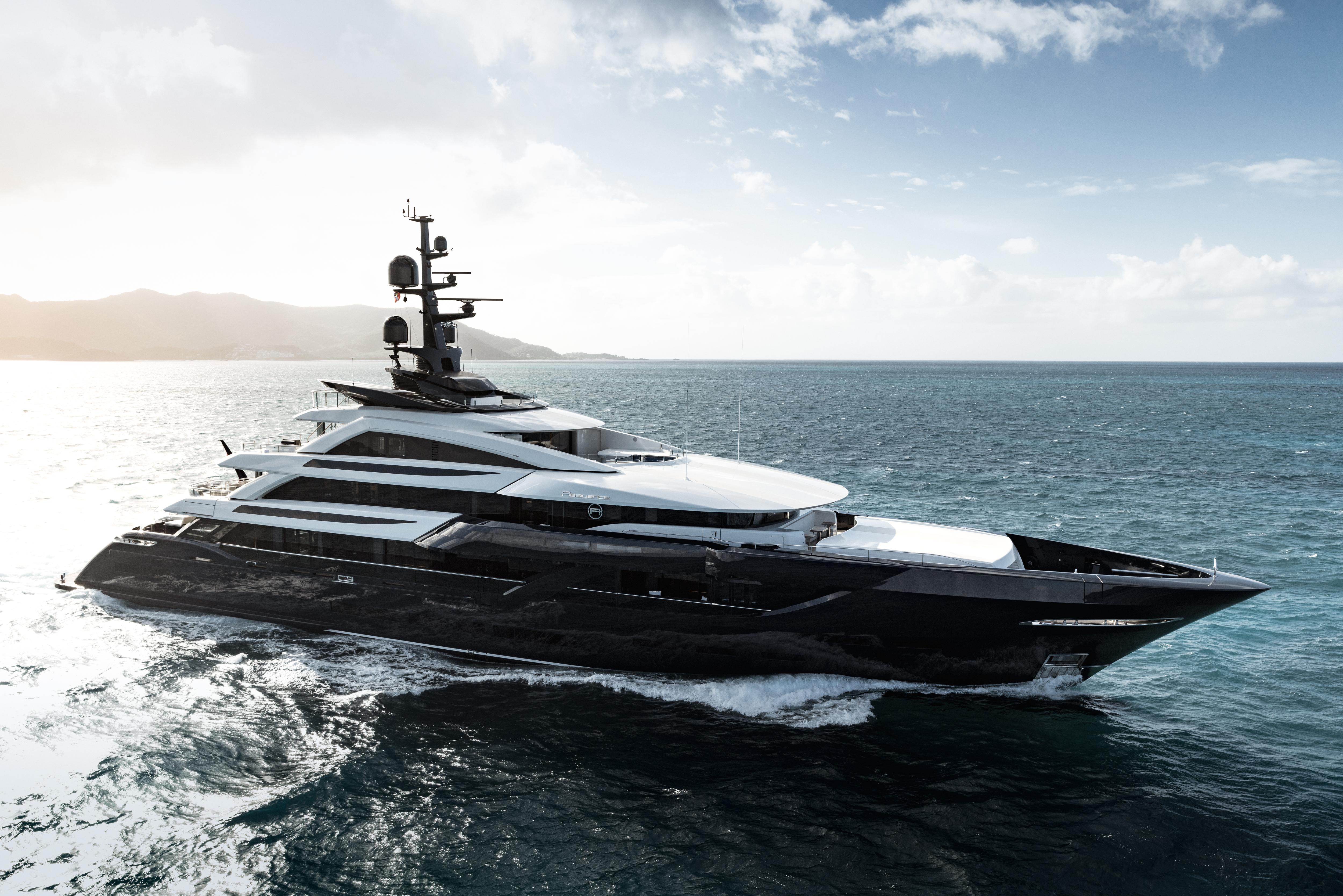 The impressive Resilience yacht from ISA Shipyard, featuring a sleek design and sophisticated lines. | ISA Shipyard, Resilience, yacht, sleek design, luxury vessel | Fraser Yachts