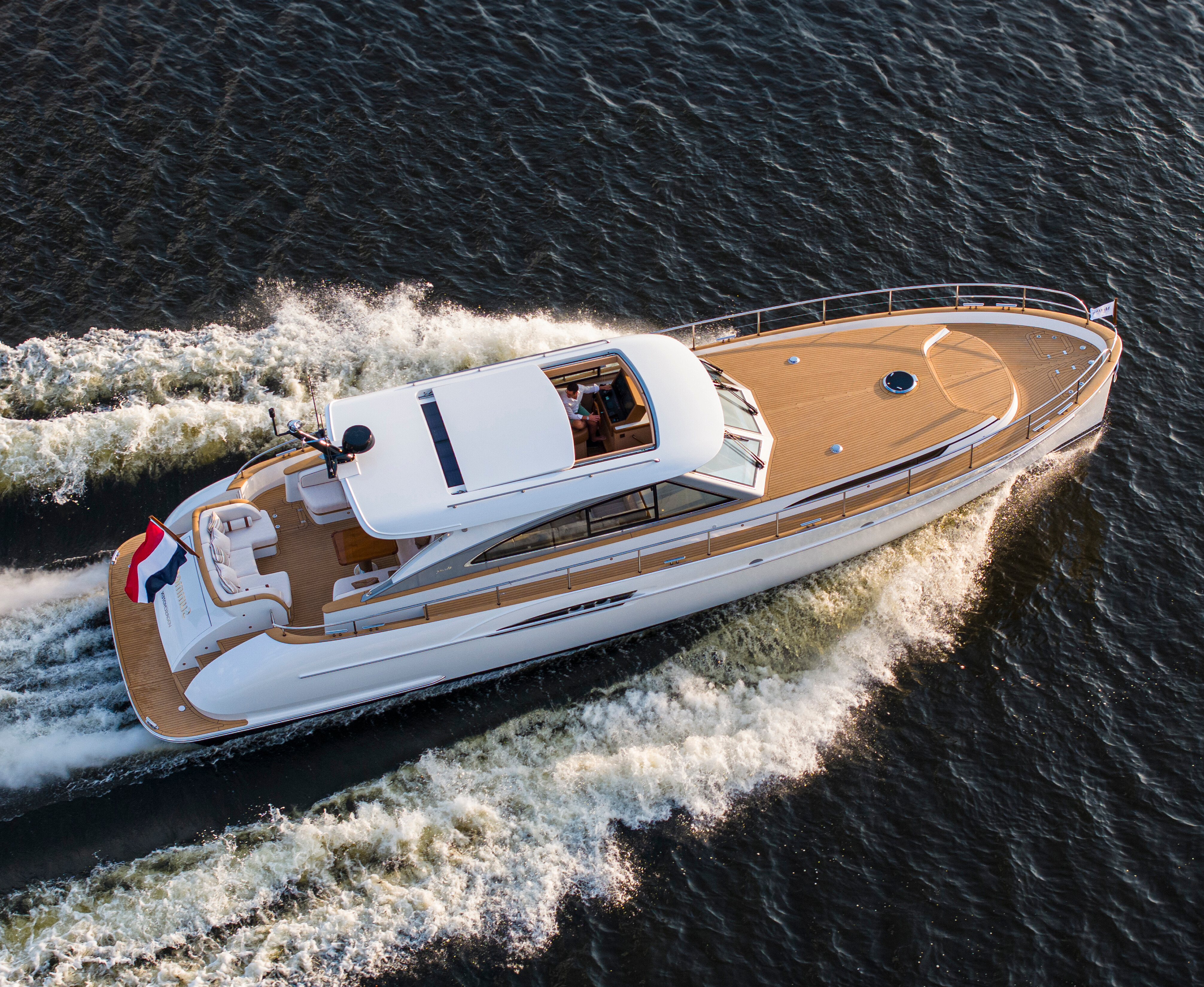 The luxury yacht from Mulder Shipyard showcases an elegant design and outstanding performance for a premium yachting experience. | luxury yacht, Mulder Shipyard, elegant design, outstanding performance, premium yachting | Fraser Yachts