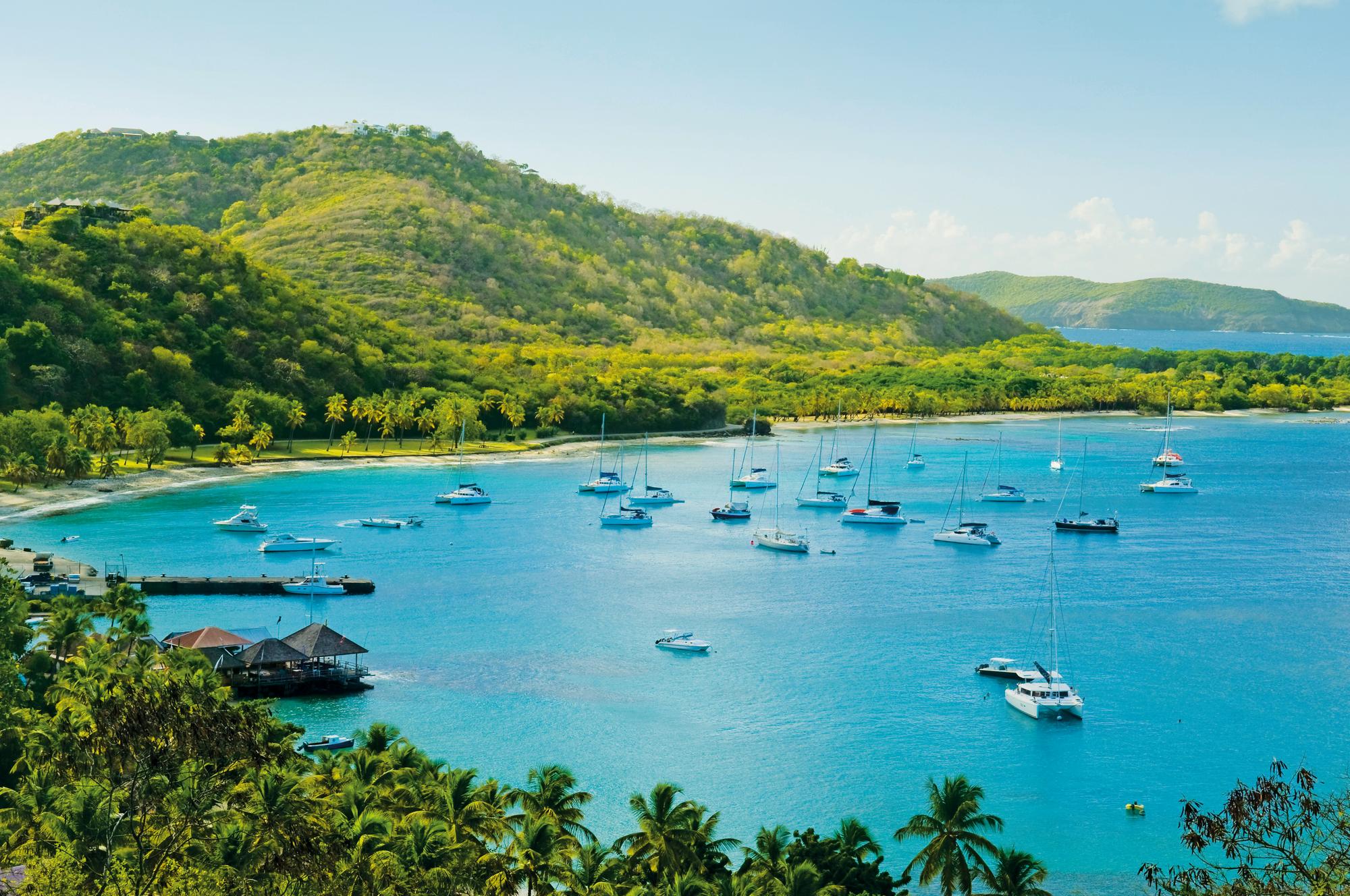 Experience the exclusive beauty of Britannia Bay in Mustique, Caribbean, with Fraser Yachts. | Caribbean, Mustique, Britannia Bay, yacht charter | Fraser